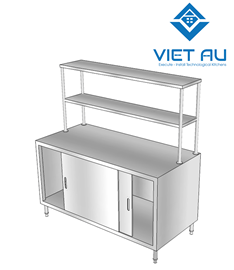 TỦ CỬA LÙA CÓ KỆ TRÊN MẶT