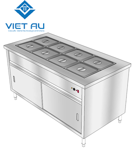 TỦ HÂM NÓNG THỨC ĂN 8 KHAY GN 1/2
