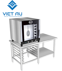 BÀN ĐỂ LÒ NƯỚNG CÓ THÊM TẦNG BÊN PHẢI (CÓ BẾP)