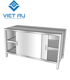 BÀN TỦ ĐỂ LY CÓ 2 TẤM ĐỤC LỖ